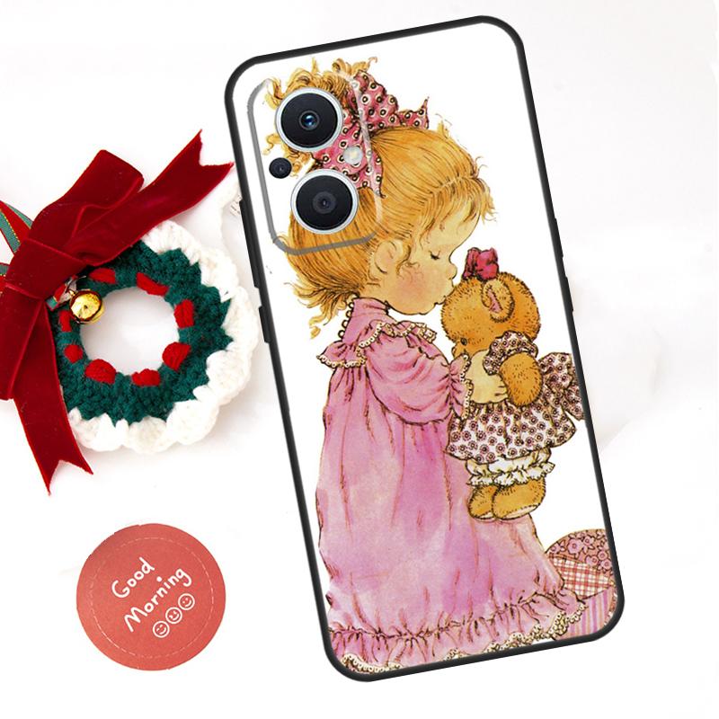 Sarah Kay pattern Funda For OPPO Reno 14 F 13F 12F 11F 10 11 12 13 Pro 7 8 Lite OPPO Find X5 X6 X8 X9 Pro Case