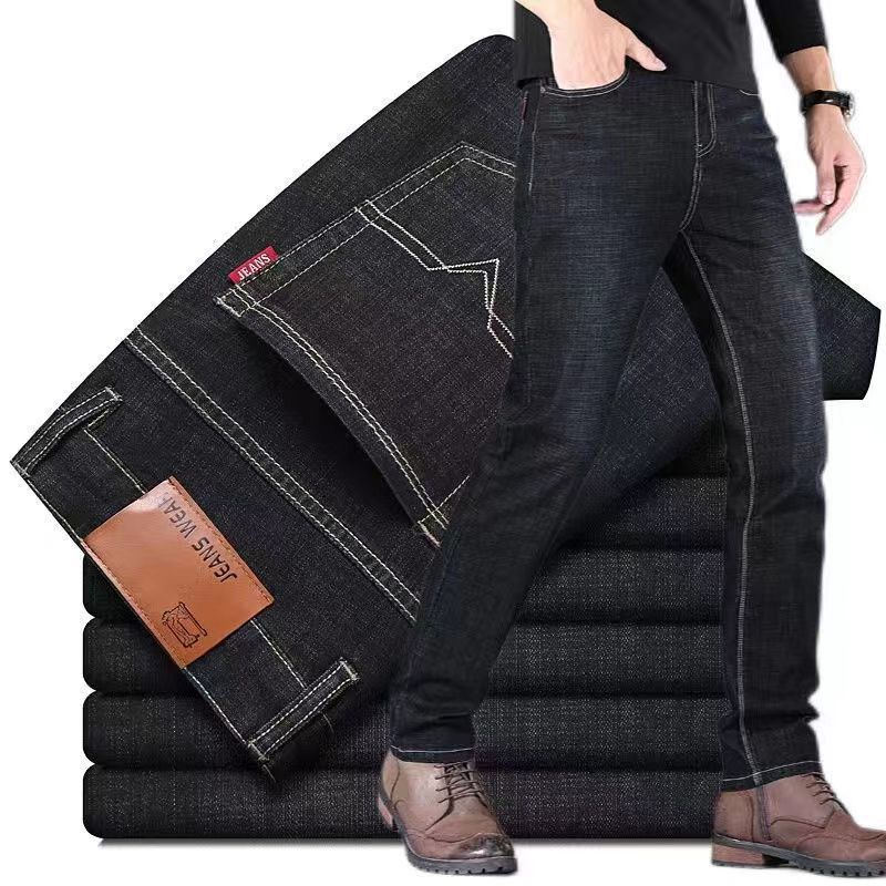 

Mens Denim Black Multicolor Stretch Fashion High Quality Skinny Pencil Jeans Street Casual Daily Comfortable Mens Jeans 28