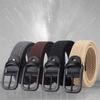 Men's Holeless Elastic Woven Belt with Pin Buckle - Student Youth Fashion