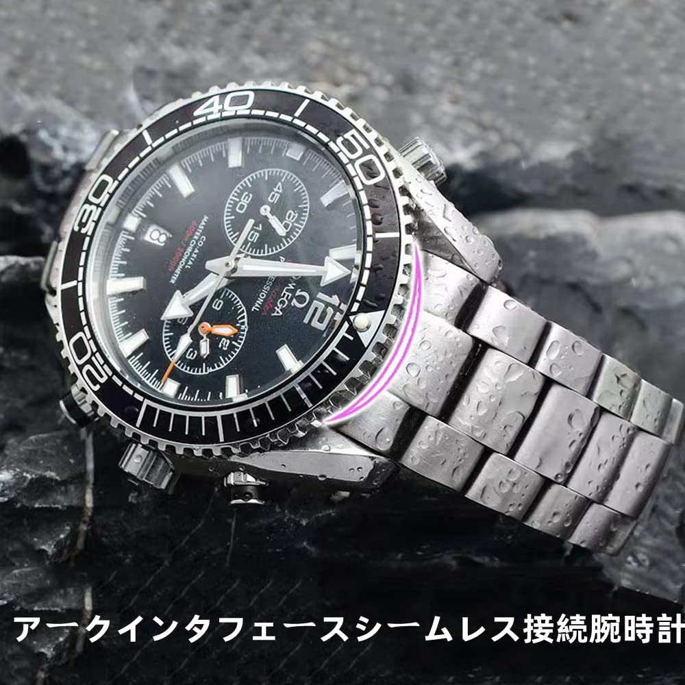 [Nywing] Watch Strap OMEGA 20mm 22mm SEAMASTER Watch Band Omega Strap Metal Strap Stainless Steel Rubber Strap Waterproof D-Buckle Replacement Strap W