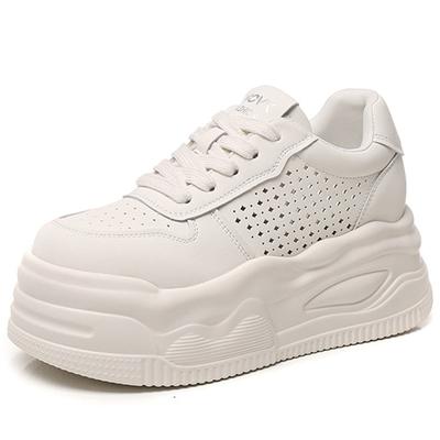 Women's Thick Bottom Shoes Spring Autumn New Style Versatile White Sneakers Student Soft Bottom Sports Casual Board Shoes
