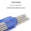 15cm Short Stainless Steel Knitting Needles Set - Straight Sweater Needles for Handmade DIY Dolls