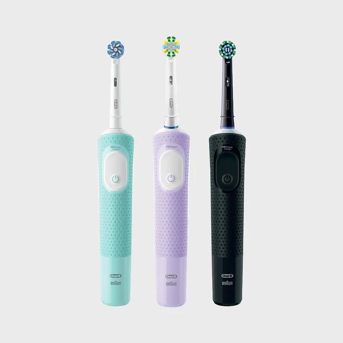

[Oral-B] Электрическая зубная щетка Oral-B D103 Vitality Pro (Лиловый туман/Мятно-зеленый/Черный) D103 Ultrafine Mint Green (OD46)