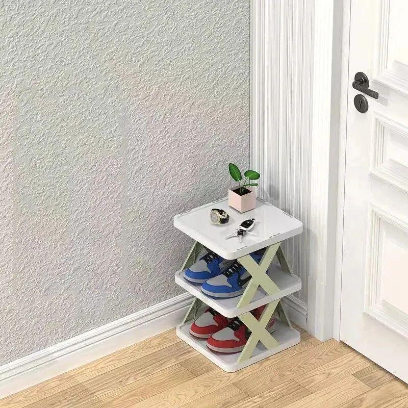 5 Tier New Simple Shoe Rack Multi-folding Space-saving DIY Home Organizer Multifunctional Economic Storage Shoe Rack