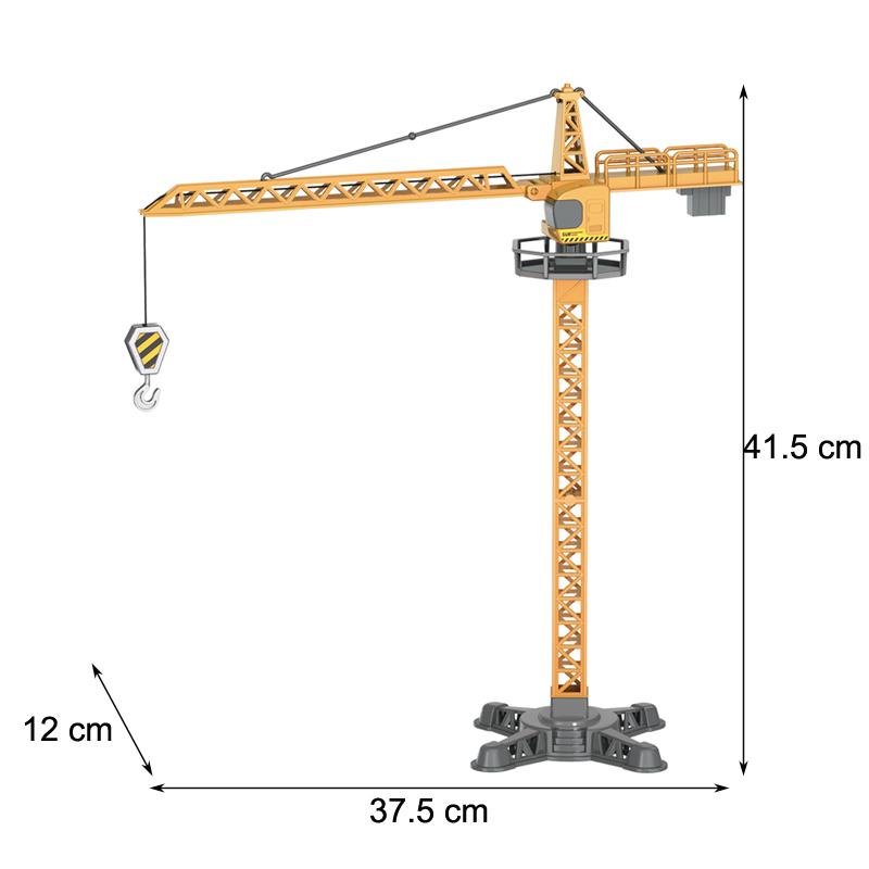 Інженерні литі моделі баштового крана, навантажувача, бульдозера, екскаватора, транспортних засобів, іграшки для хлопчиків, сплав+пластик, трактор, інерційний рух