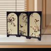 3 Panel Mini Room Divider for Shelf And Entryway, Oriental