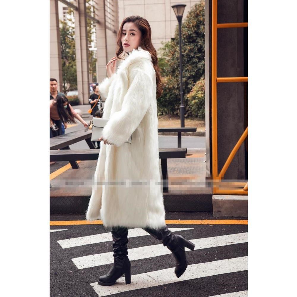 Autumn and Winter New Imitation Fox Fur Coat Mid-length Fur Coat Women's Loose Fashionable Warm Coat