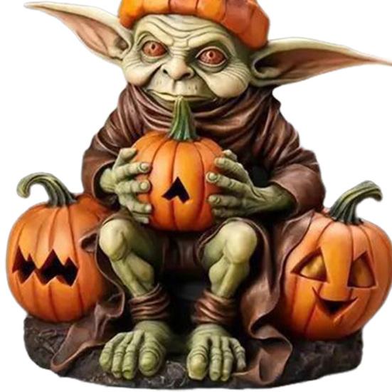 1/6Pcs Alien Hold Pumpkin Pendant Auto Decoration Halloween Festive Atmosphere Style Acrylic Car Hanging Pendant