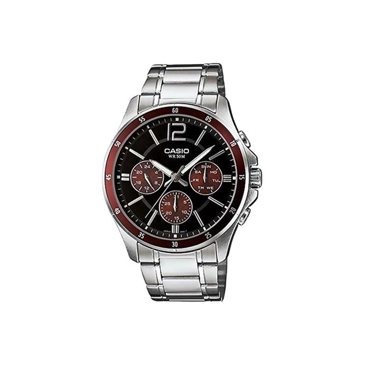 CASIO Analog MTP 1374D 5A MTP-1374D-5A Silver Strap