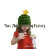 Festive Knitted Parent-Child Hats: Western Christmas Tree Star Design