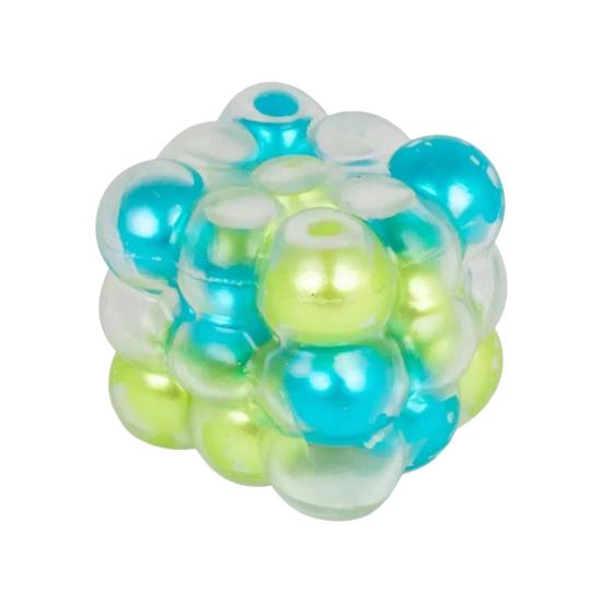 Crunchy Stress Cube for Anxiety Relief, Bead Filled Squeeze Cube Toy, Anti-anxiety Pinch Sensory Toy, Decompression Gadgets