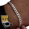 SILVER 925 SOLID Men' Bracelet For Gift Elegant Bracelet