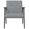 Armchair Light Grey Fabric