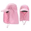Outdoor UV Sun Protection Summer Fishing Sun Hat Breathable Neck Face Sunshade Hat Adjustable Fisherman Cap