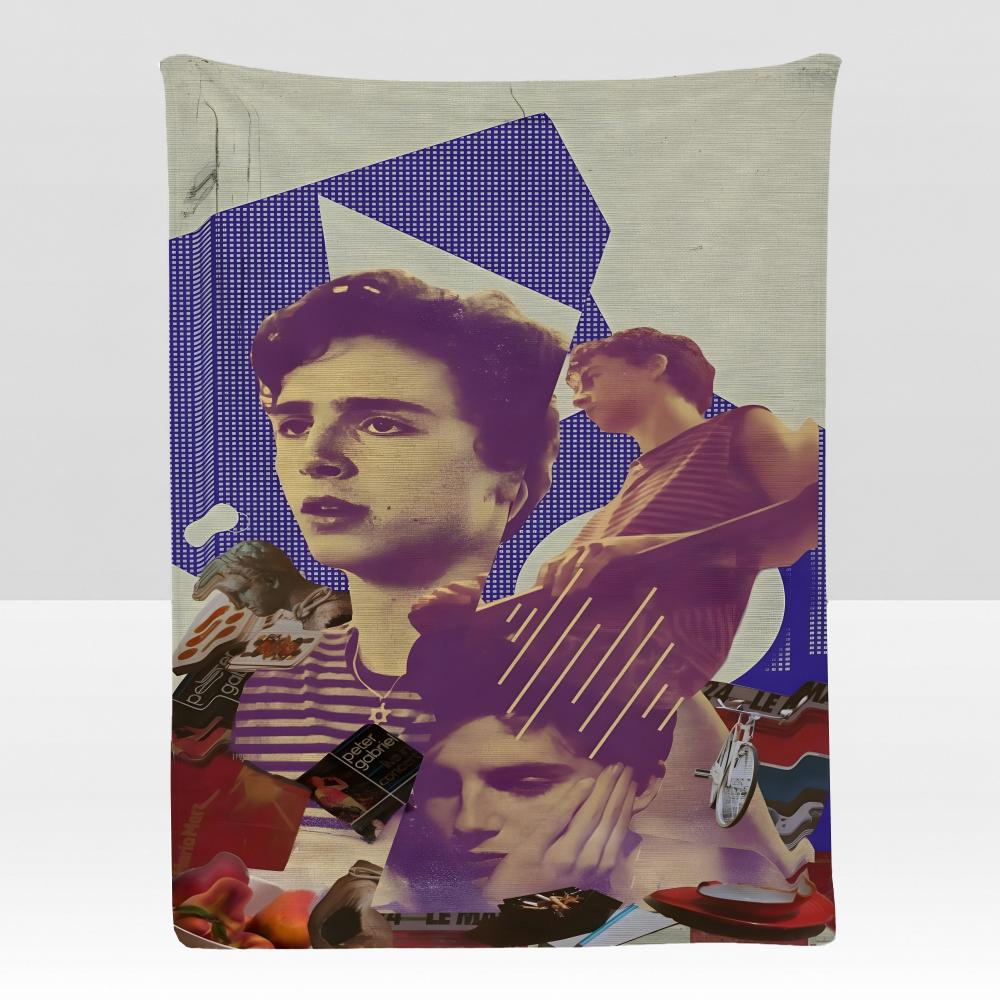 actor TTimothee CChalamet Throw Soft Flannel Blanket for Bed Bedroom Sofa Picnic Throw Skinfriendly Breathable Gift Cover