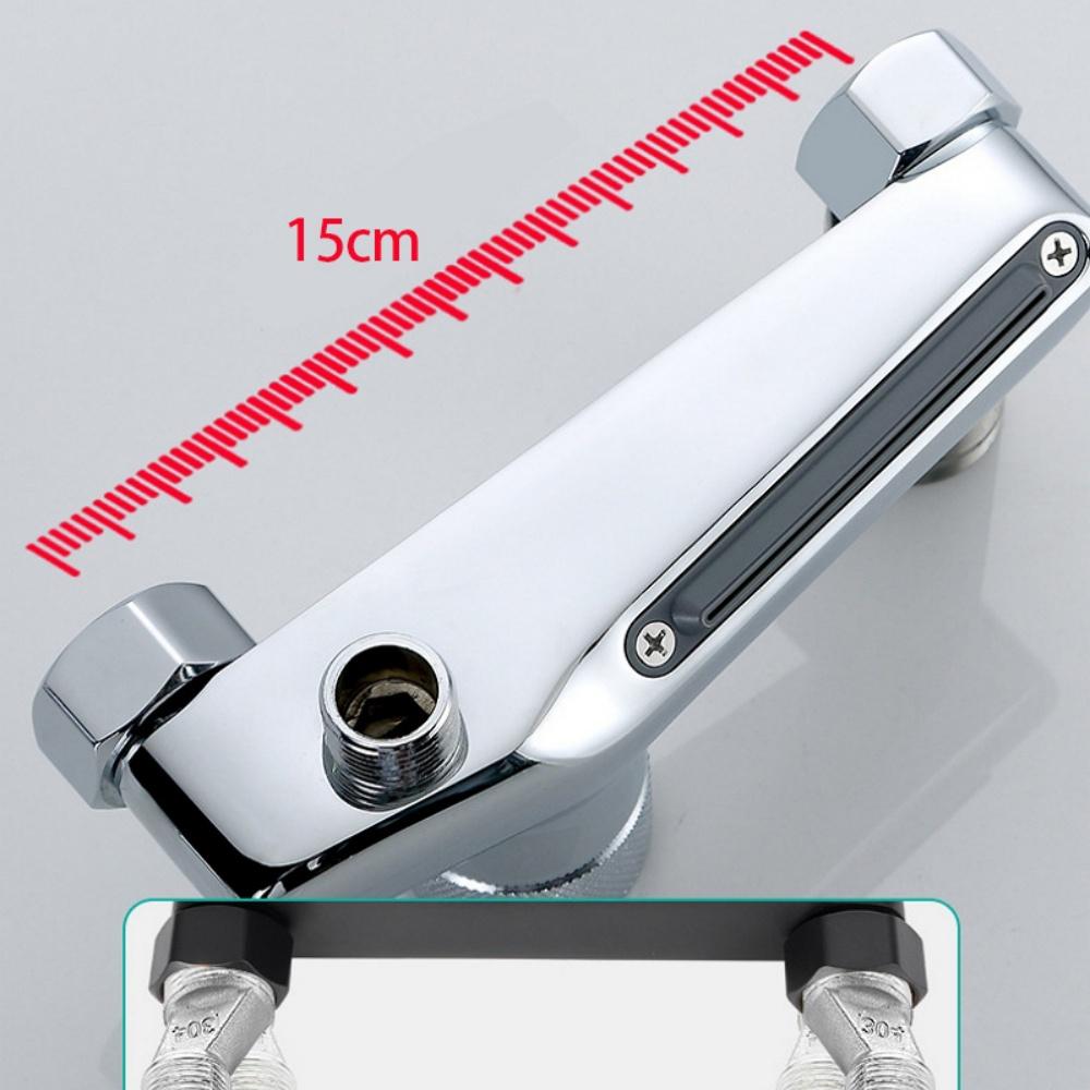 Wall Mount Bathtub Faucet Set Shower Brass Chrome Wall Mounted Bathroom Shower Mixer Tap Shower System Set Hot and Cold Mixer