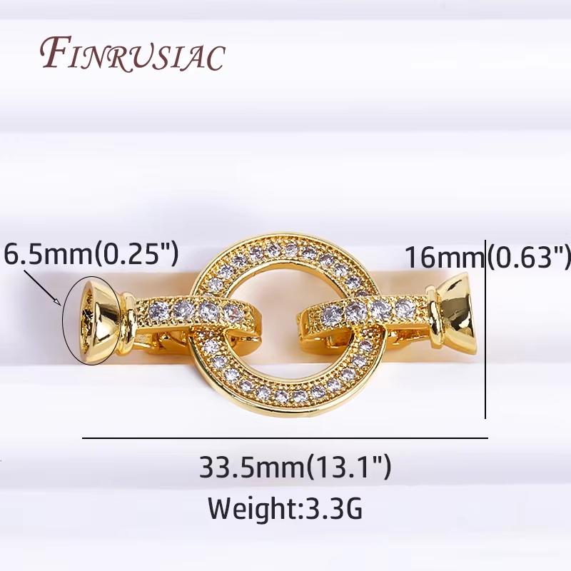 3 Styles 18K Gold Plated Multi-row Pearl Clasps For Necklaces Making,Bracelets Clasp Connectors For Jewelry DIY Accessories
