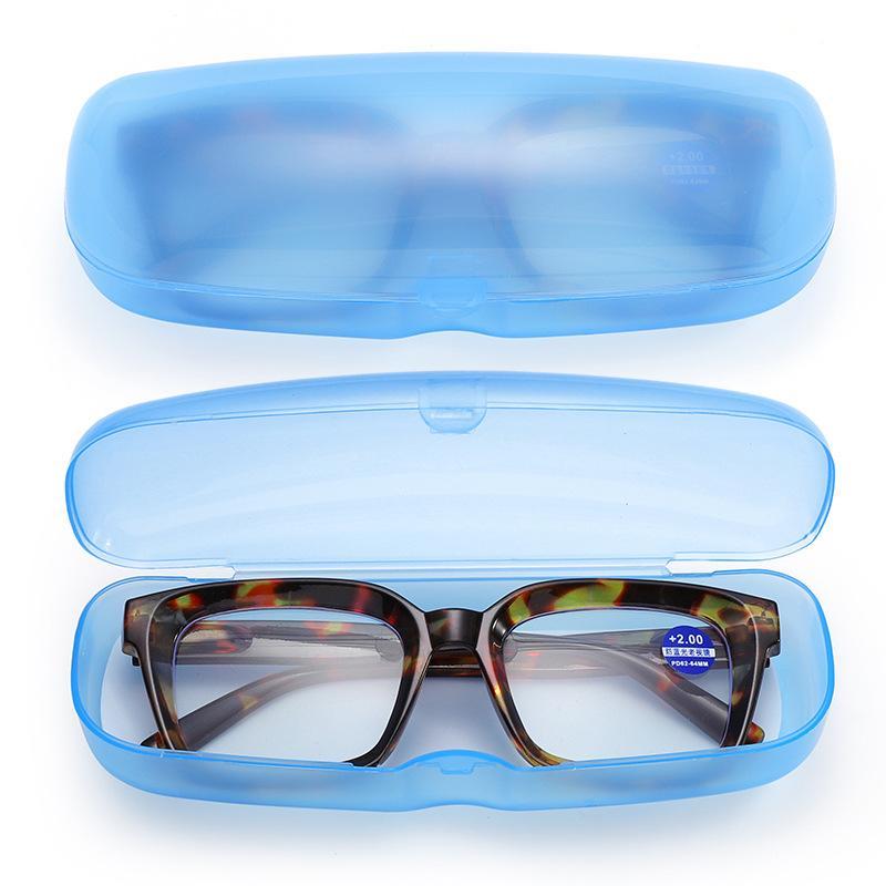 Sunglasses Case Hard Frosted Plastic Ultra Light Portable Dustproof Eyewear Storage Box for Business Trip Travel