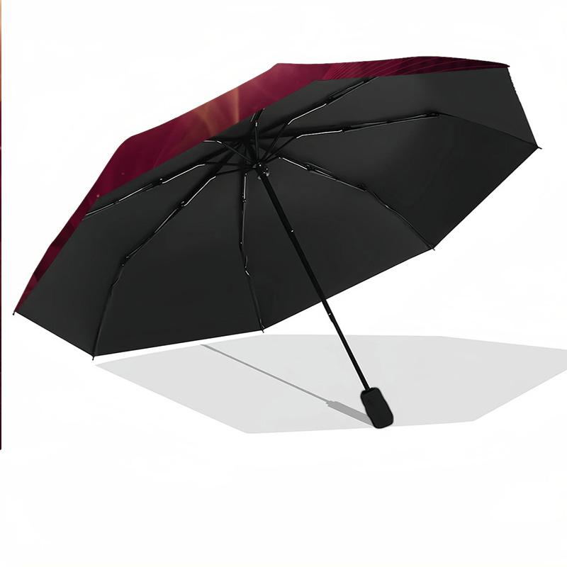 8 Rib Auto Folding Umbrella AS Roma Print Custom Name Text Portable Rain Gear