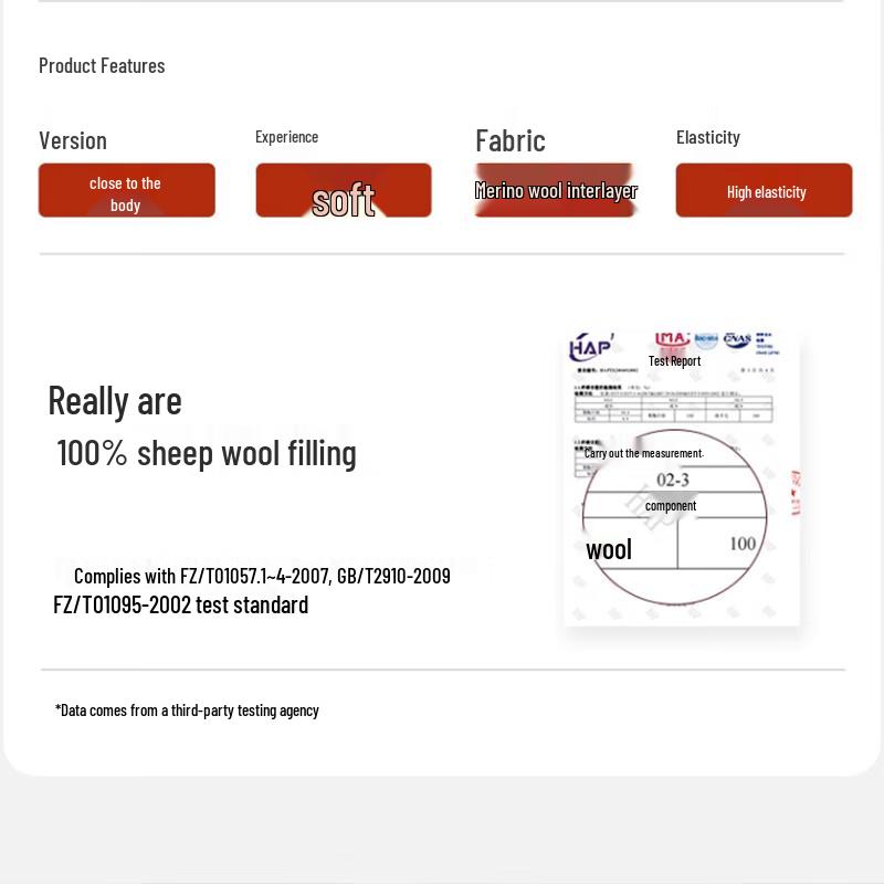 Langsha Women's High-Waisted Wool-Filled Thermal Leggings