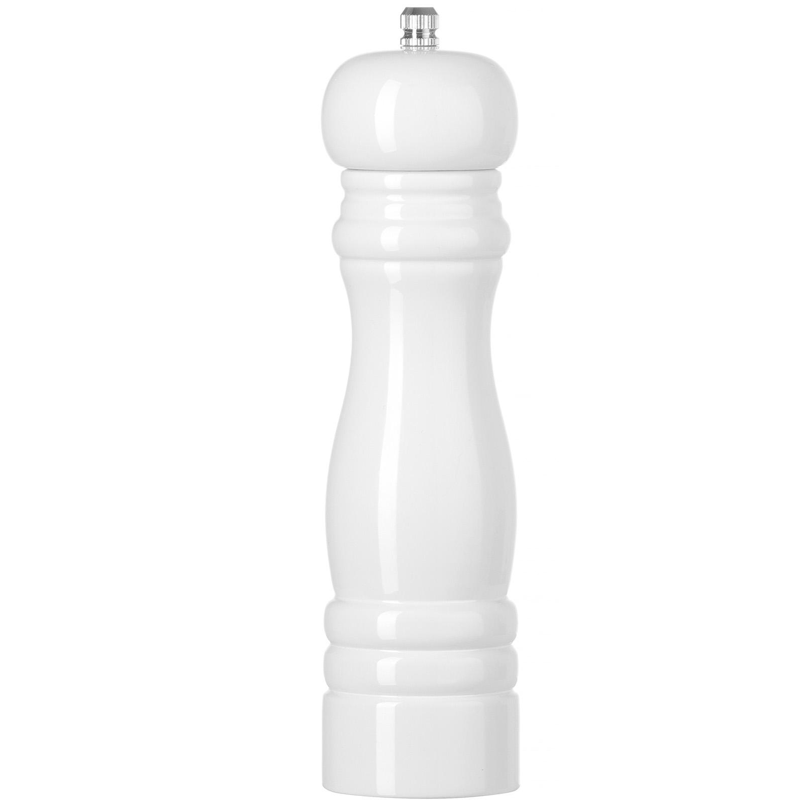 Salzmühle aus Holz, weiß, Durchmesser 55 x 215 mm - Hendi 469606