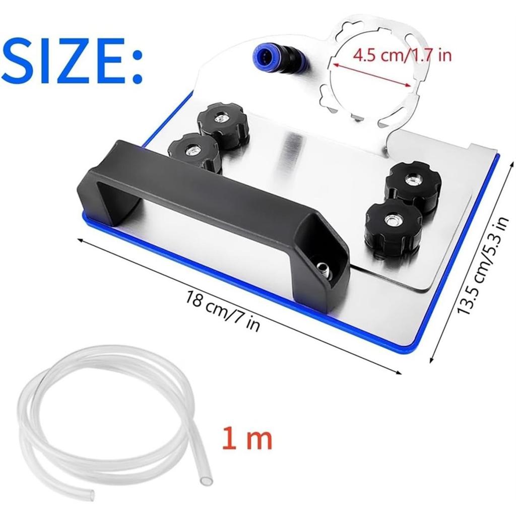 Strumento per Smussatura Piastrelle a 45 Gradi, Attacco per Tagliapiastrelle su Supporto per Smerigliatrice Angolare per Taglio Smussato a 45 Gradi su Piastrelle