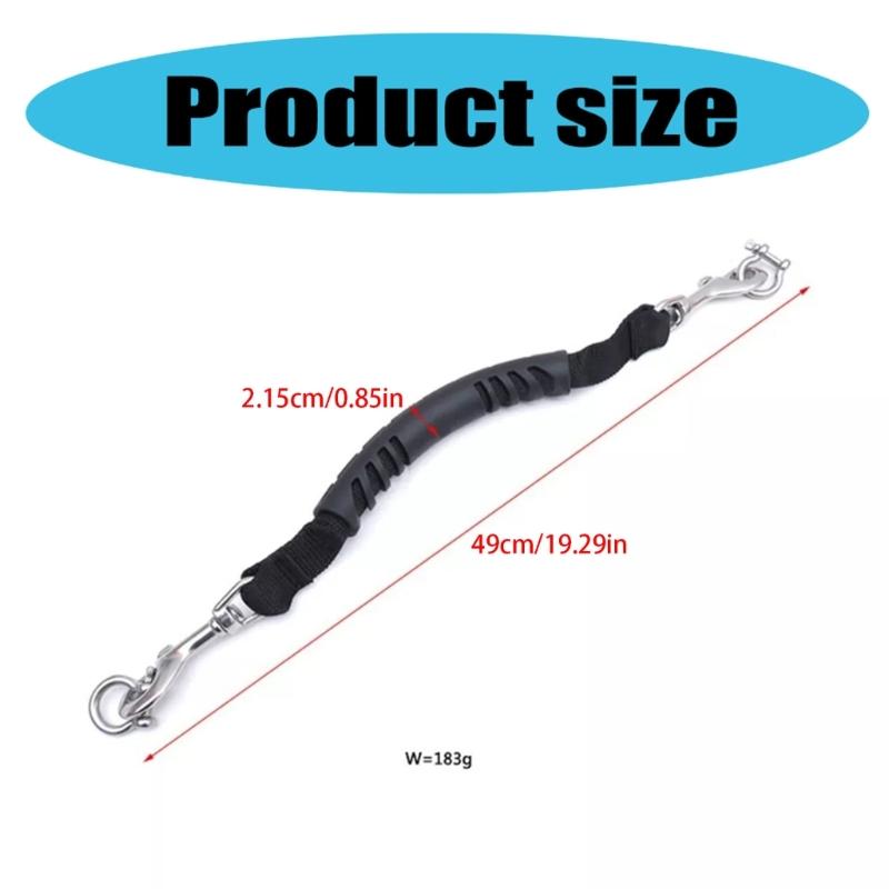 Scubas Tauchlicht Kameragriff mit Wirbelhaken und Klemme Unterwasser-Kamera-Rigs Lanyard-Riemen Tauchkamera-Lanyard
