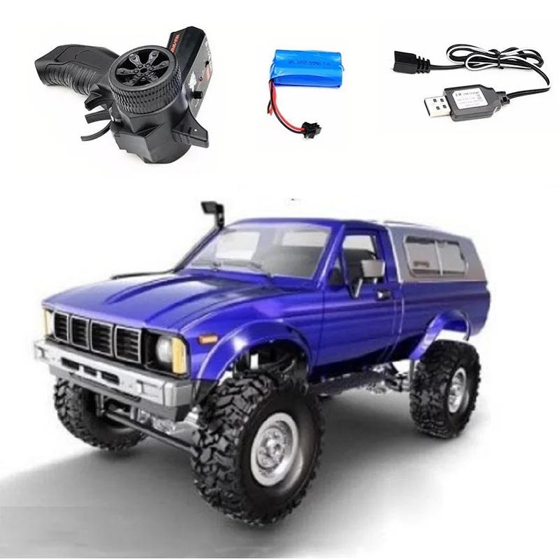 WPL Off-Road Car Trucks Vehicle C24-1 1:16 Electric Metal Car Model Radio Remote Control Boys Toys for Children Kids DIY