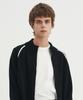 BLOND9 Classic High-Neck Knit Zip-Up_Black