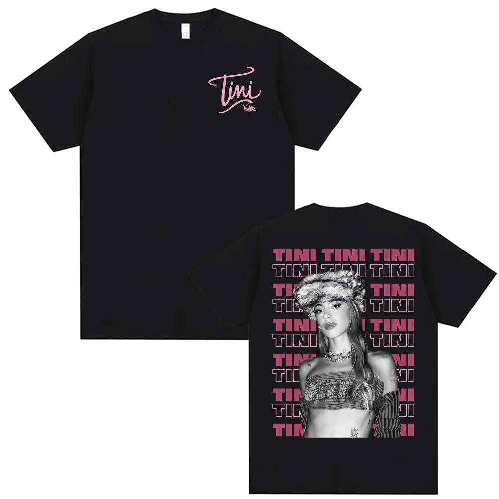 Singer Tini Stoessel Aesthetic Graphic Tshirt Men Womens Fashion Vintage Short Sleeve Tshirts High Street Cotton T Shirt