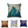 Luxurious 3d Painted Tree Flowers Pillowcase In Premium Cotton Linen Fabric