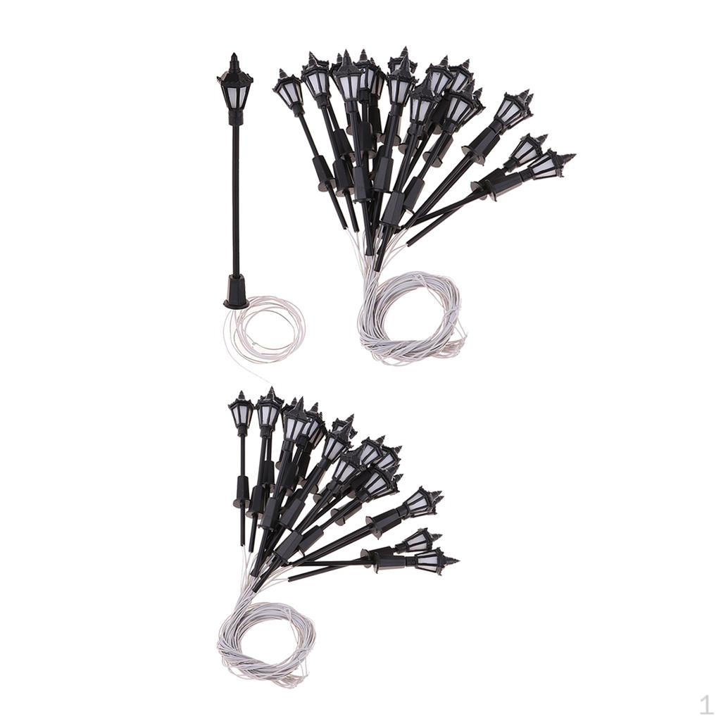 40x Model Miniature Street Lights OO Scale