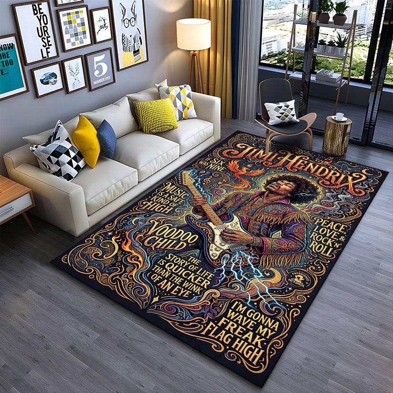 Jimi Hendrix Psychedelic Art suitable as