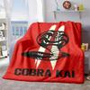 2026 New Arrivals 1pc Vintage Style Glass Snake Print Flannel Blanket All-Season Soft Polyester Throw, Machine Washable, Red with Black And White Desi