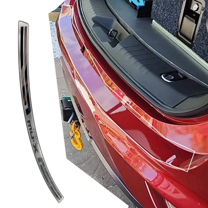 Car For Isuzu MU-X MUX  Stainless Steel Rear Bumper Protector Accessories 2024 Door Sill Scuff Plate Trunk Trim