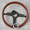 14Inch GRAND PRIX JDM Classic Wood Steering Wheel Universal ABS Racing Sport Steering Wheel Car Accessories