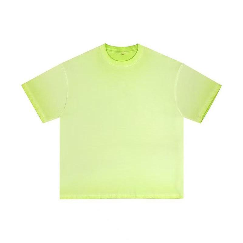 

Retro Gradient Short-Sleeve Oversize Pure Cotton Washed T-Shirt XXL