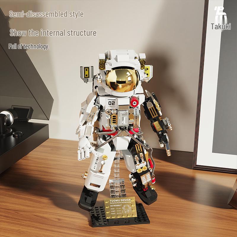 Tuomu T2015 Space Explorer Model: Astronaut & Spaceship Building Blocks Tech Toy