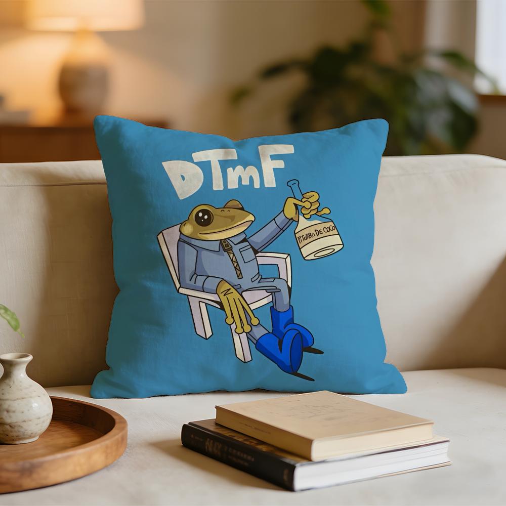

DTMF BBad BBunny album cover Cushion Cover Short plush pillowcase for bed sofa carwashable 30x30cm