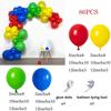 Karneval Zirkus Luftballon Girlande Bogen Set Rot Blau Gelb Konfetti Ballon Stern Folienballon Spielzeug Party Geburtstag Dekoration Regenbogen