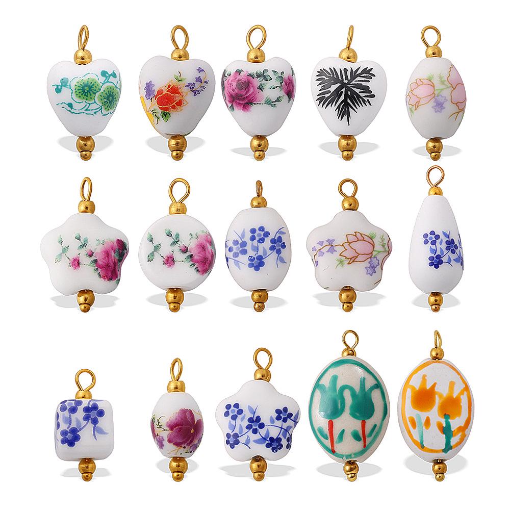 Cross-border Blue and White Porcelain Pendant Necklace & Bracelet Accessories