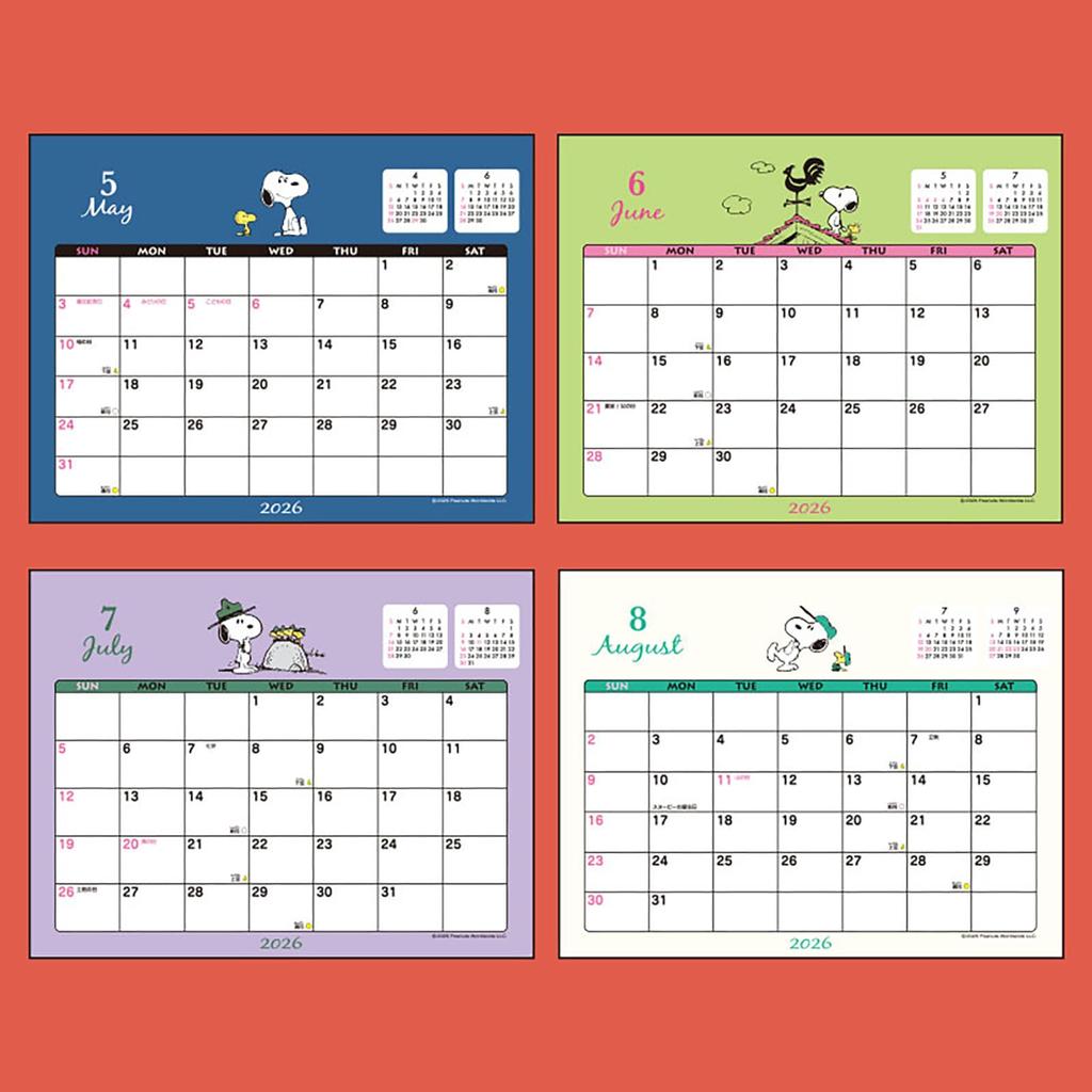 Sanrio 2026 Snoopy Paper Desk Calendar 622222