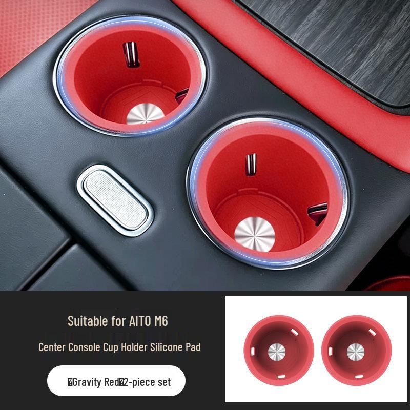 Silicone Anti-slip Pad for AITO M6 Cup Holder and Interior Coaster