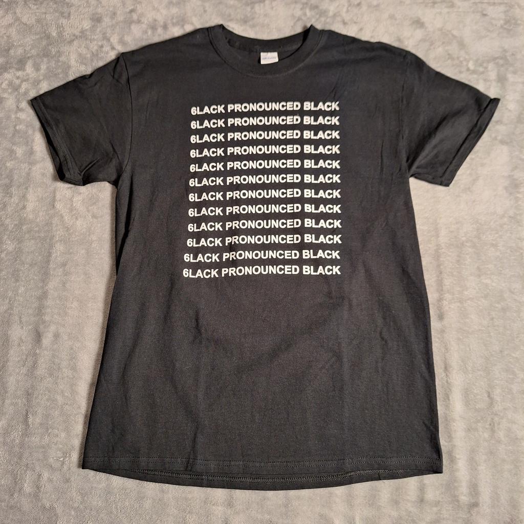 6lack Pronounced Black Free 6lack T-Shirt Medium Black Band Tee Concert
