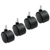1.5 Inch 40mm Nylon Caster Wheels Caster Wheels For Furniture 360 Degree Rotatory Casters Furniture Caster Wheels