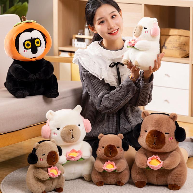 Rodent Capybara Plush Toy Doll Kids Sleep Partner Nursery Room Decoration Girls