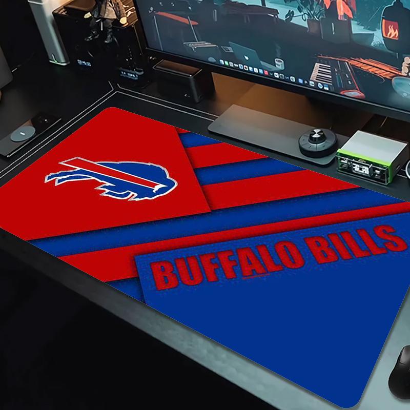 Buffalo Bills Color Mouse Pad Large Gaming Table Cushion Non-slip Laptop Tablet Big Mousepad XXL Mat Mini PC Playmat With Lock Edge