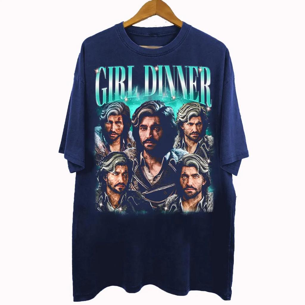 90s Retro Pirated Style Verso Girl Dinner T-shirt Verso Expedition 33 Unisex T-shirt for Street Daily Wear