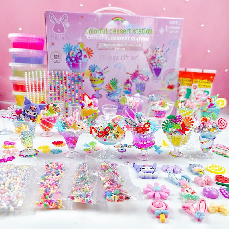 DIY Children's Ice Cream Dessert Cup Toy Set