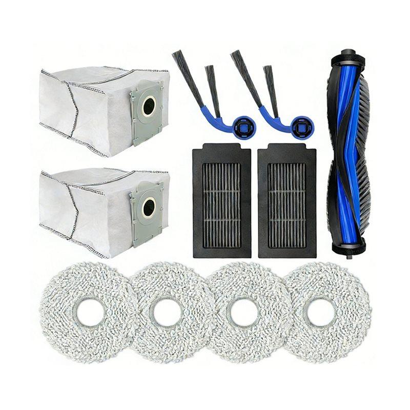 

LITE-Main Side Brush Hepa Filter Mop Cloth Dust Bag Replacement Parts For Ecovacs Deeboot T30C Accessories